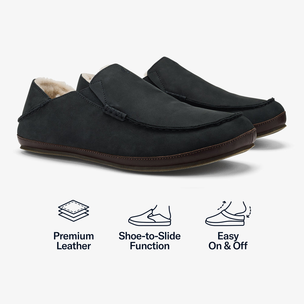 Moloā Slipper  -  Black / Dk Java